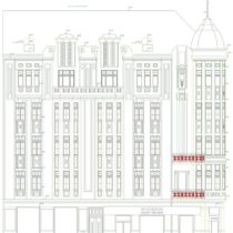 Photogrammetrisch ausgewertete Fassade