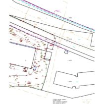 Underground utility lines and ownership boundaries